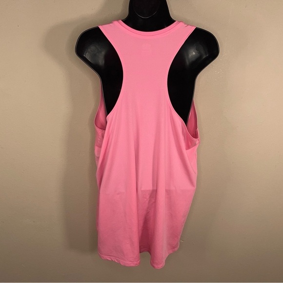 XL ATHLETIC WORKS BARBIE NEON PINK TANK SLEEVELESS STRETCH ACTIVEWEAR - Picture 4 of 12
